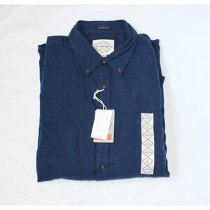 St Johns Bay Men's Classic Fit Long Sleeve Flannel Black Blue Glen Plaid XL NWT